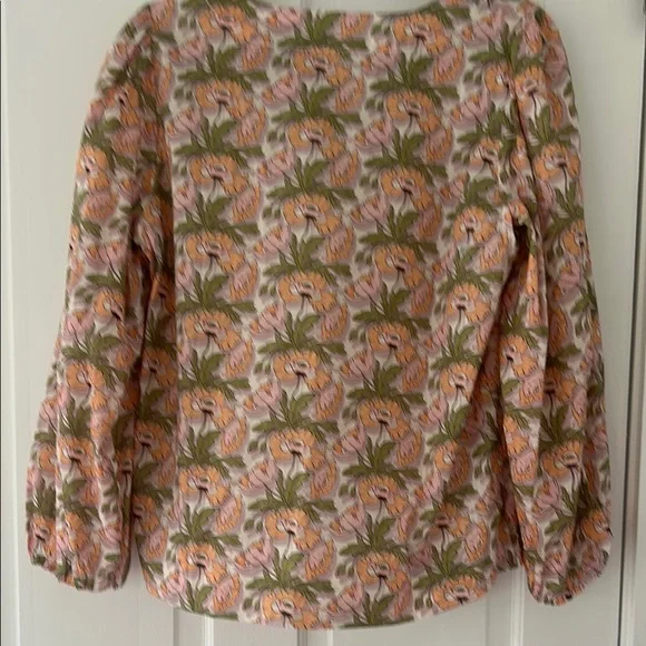 2 NWT Jcrew/Liberty of London size M Floral Pink and Green Women's Top - Picture 10 of 11